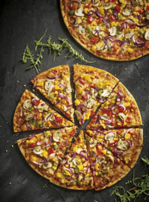 Vegan cheese pizzas