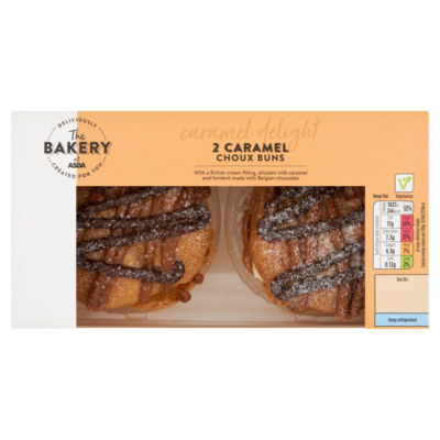 The BAKERY at ASDA The Bakery at  2 Caramel Choux Buns