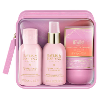 Baylis & Harding Jojoba, Vanilla & Almond Oil Luxury Travel Wash Bag Gift Set