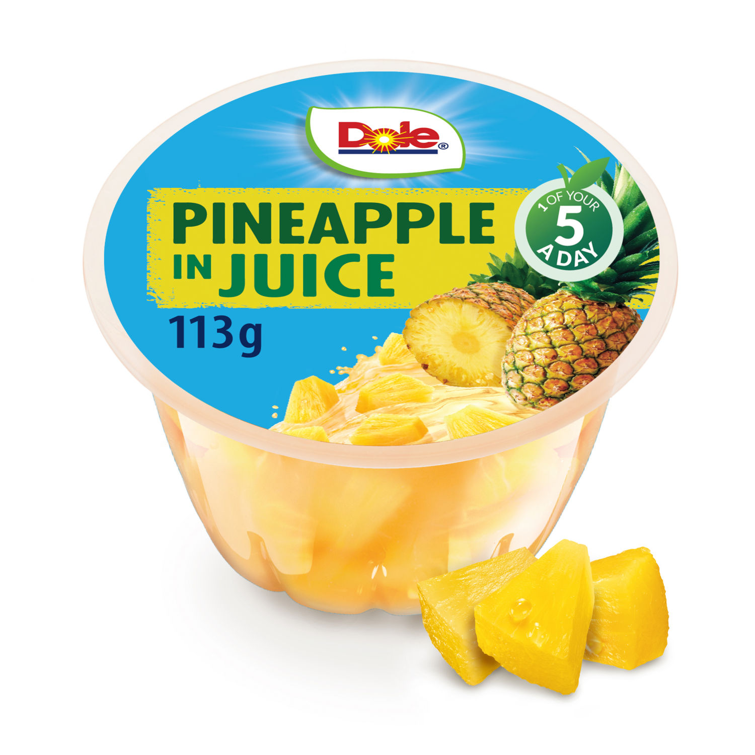 Dole Pineapple in Juice Canned Pineapple Chunks 113g
