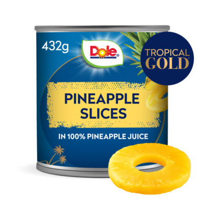 Dole Tropical Gold Pineapple Slices in pineapple juice