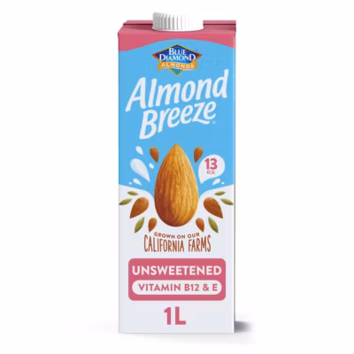 Blue Diamond Almond Breeze Unsweetened UHT Drink 1L