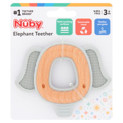 Nuby Elephant Teether 3m+
