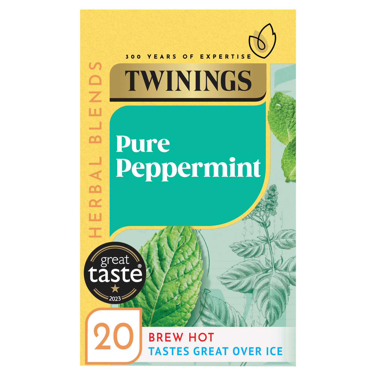 Twinings Pure Peppermint 20 Herbal Tea Bags 40g