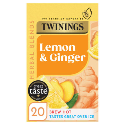 Twinings Lemon & Ginger Tea 20 Pack 30g