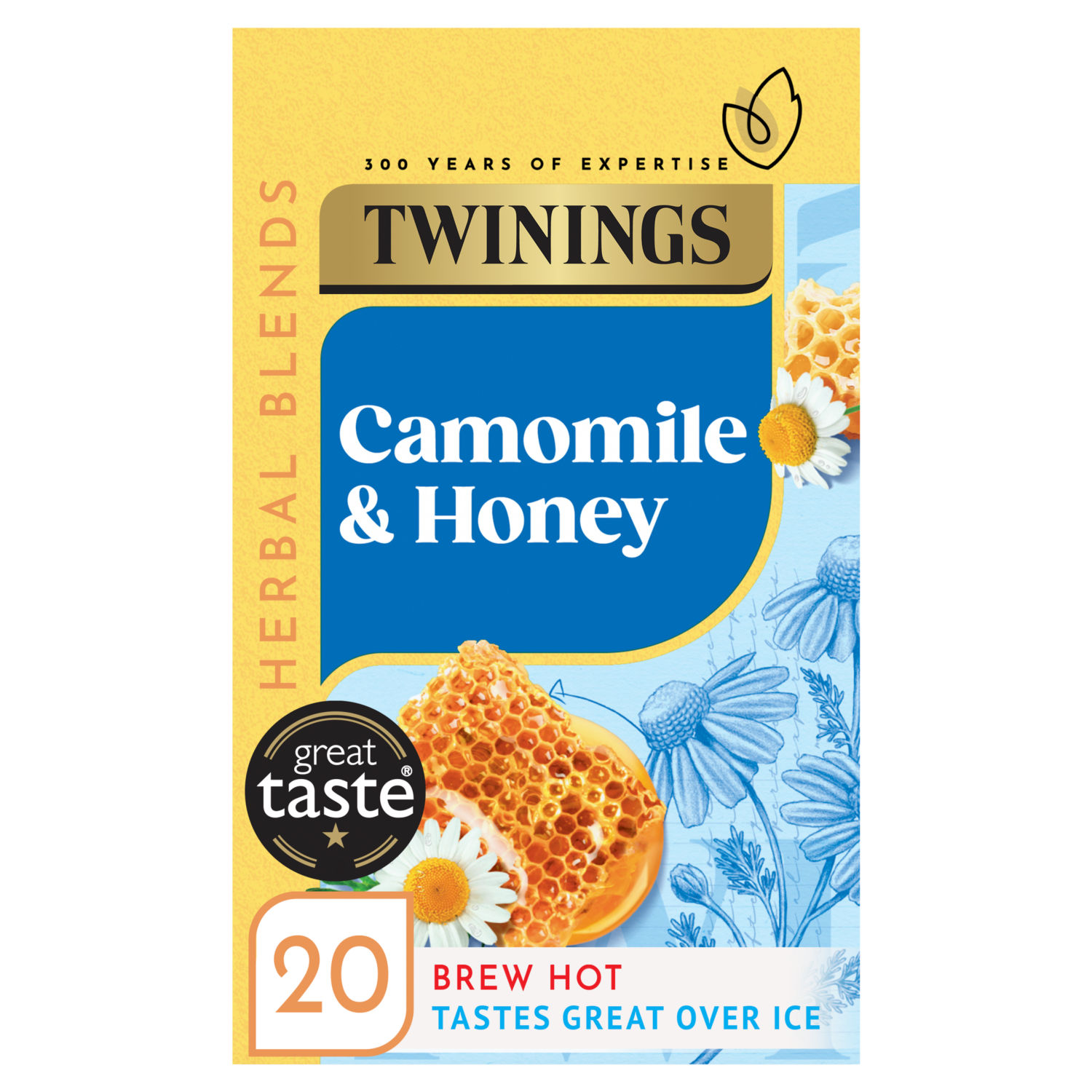 Twinings Camomile & Honey Herbal Tea Bags 30g