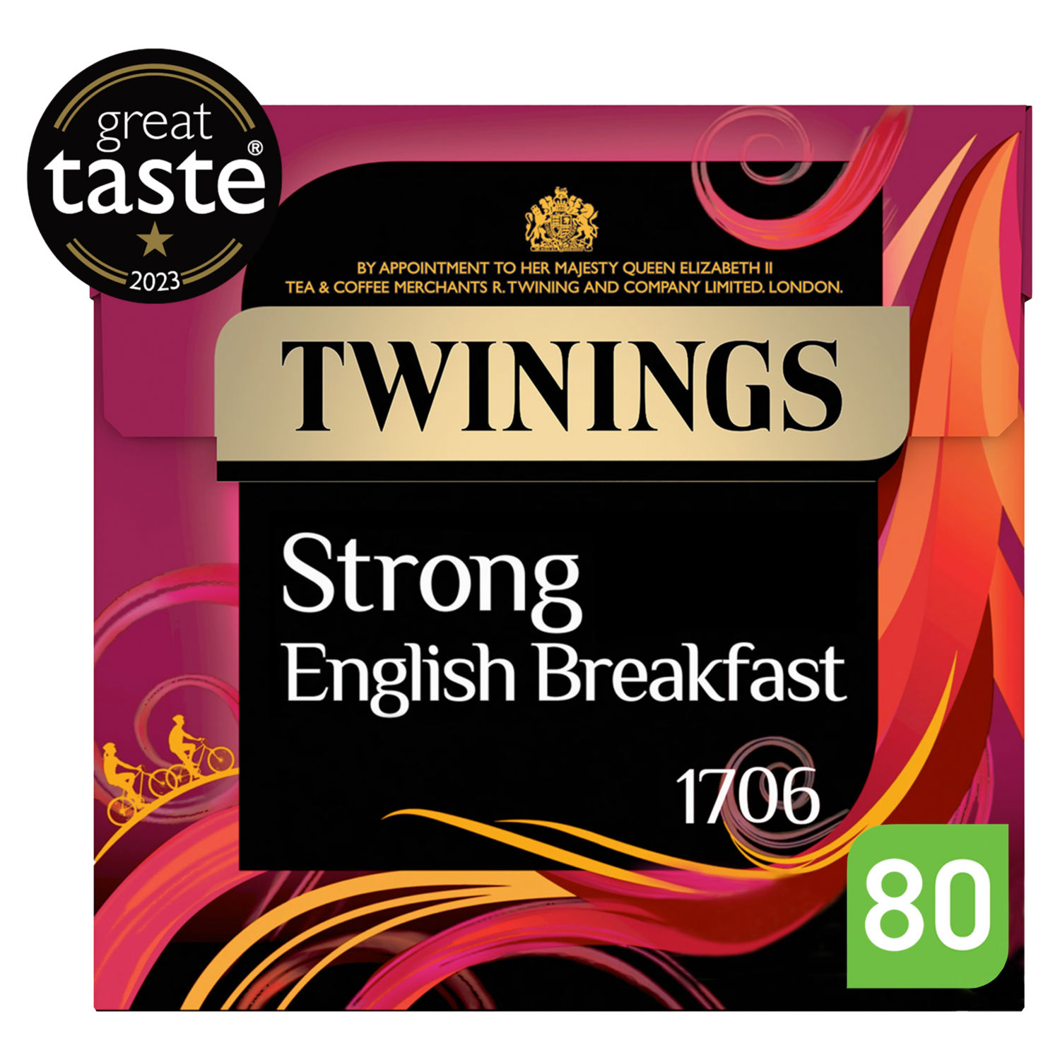 Twinings Strong English Breakfast 80 Tea Bags 250g