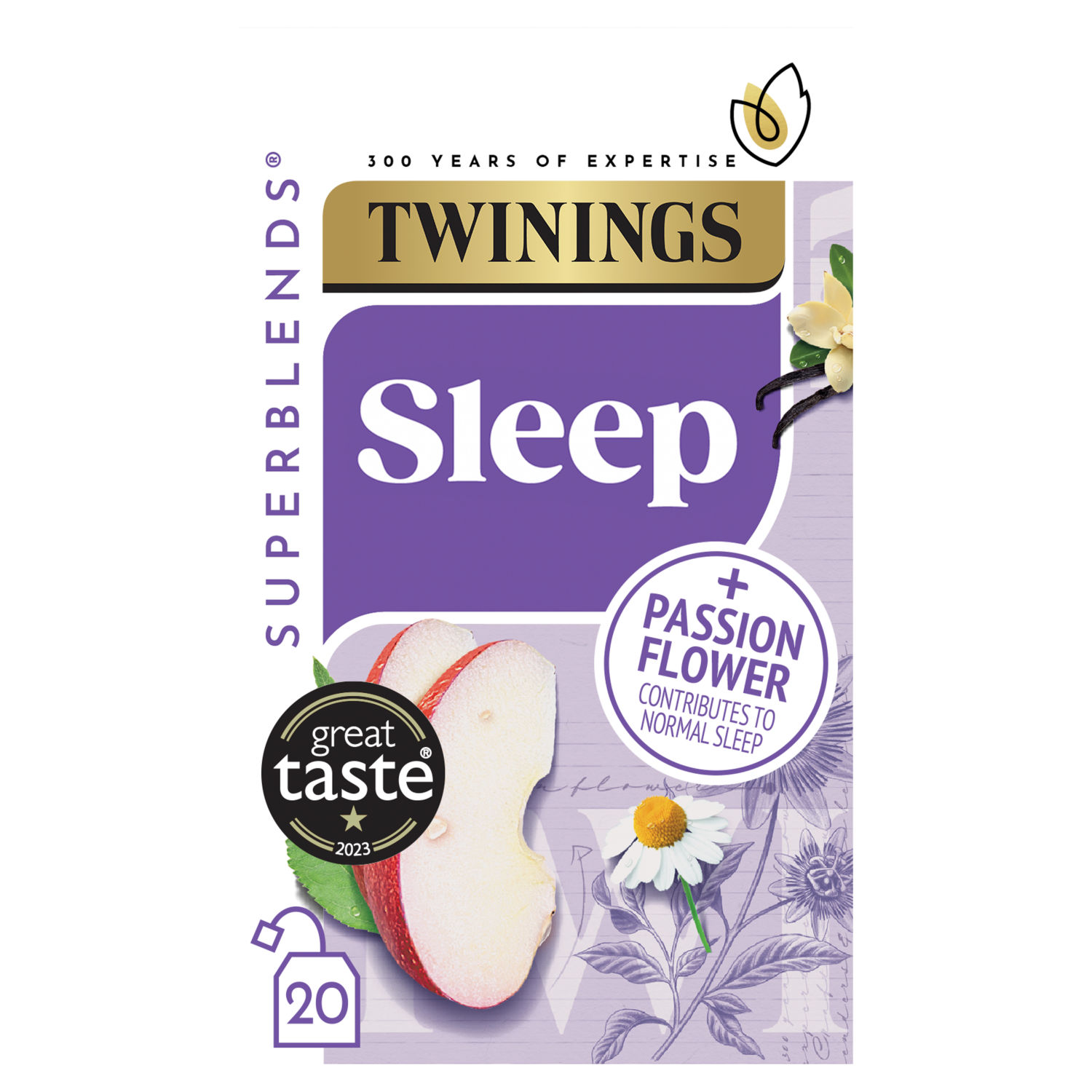 Twinings Superblends Sleep Spiced Apple Vanilla Herbal Tea 30g