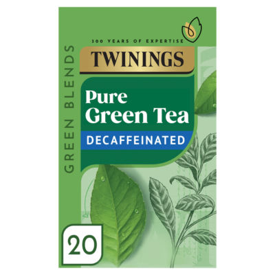 Twinings Green Tea Decaffeinated 20 Tea Bags 40G