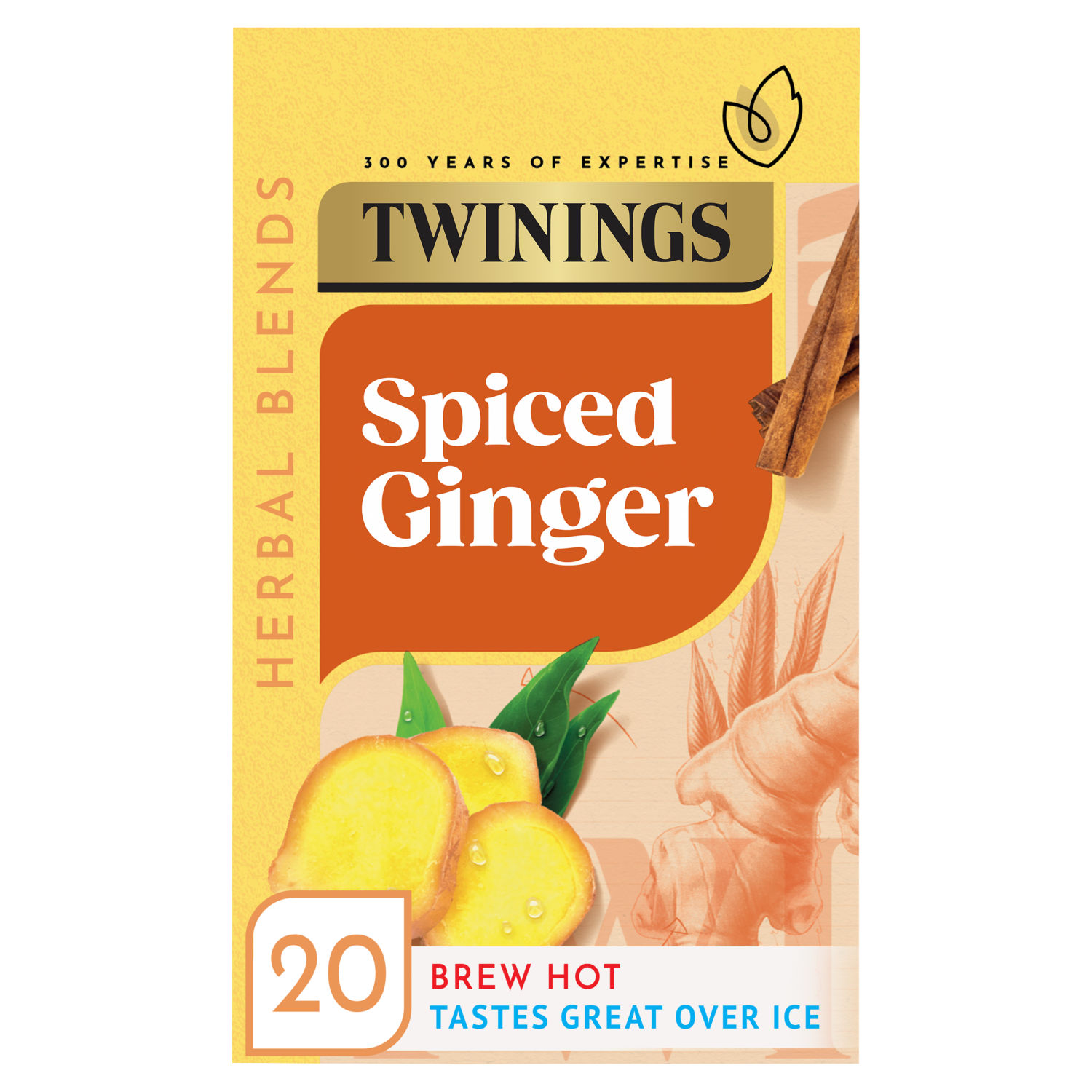 Twinings Spiced Ginger Tea Bags Herbal Blend 35g