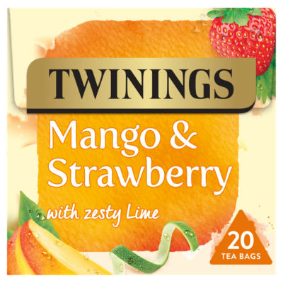 Twinings Mango & Strawberry with Zesty Lime 20 Tea Bags 50g
