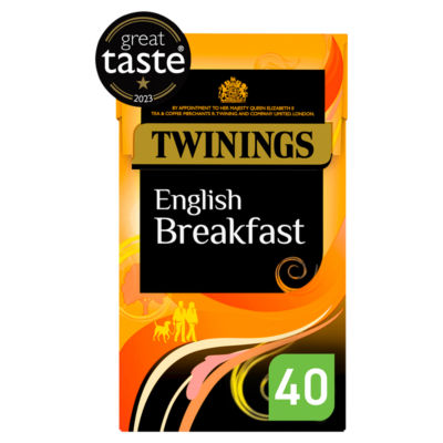 Twinings English Breakfast Tea Bags 40 Pack 100g