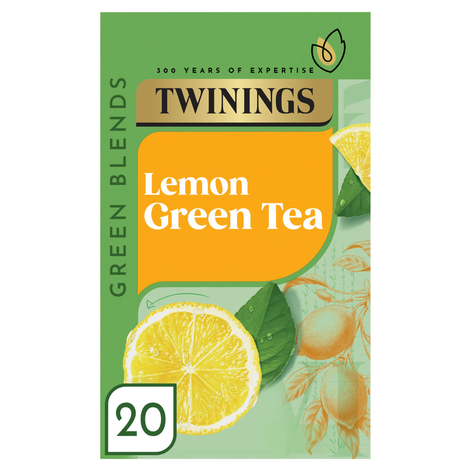 Twinings Lemon Green Tea 20 Tea Bags 40g