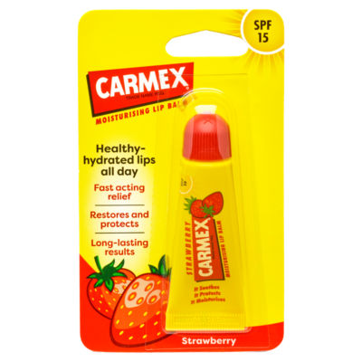 Carmex Spf 15 Strawberry Moisturising Lip Balm 10G