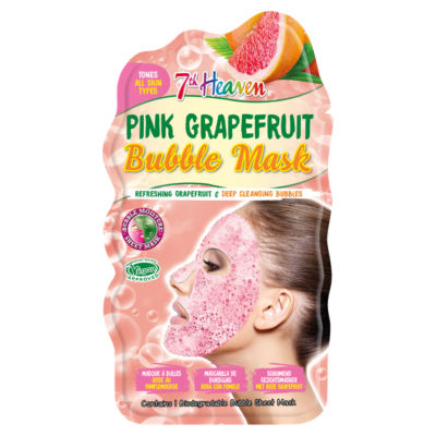 7th Heaven Pink Grapefruit Bubble Sheet Mask