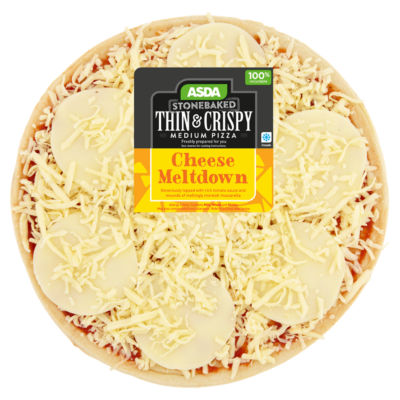 ASDA Cheese Meltdown Medium Thin Stonebaked Pizza