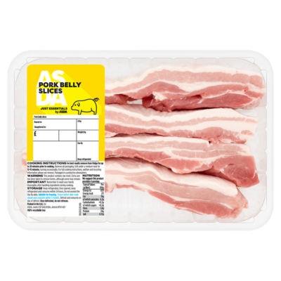 JUST ESSENTIALS by ASDA Pork Belly Slices