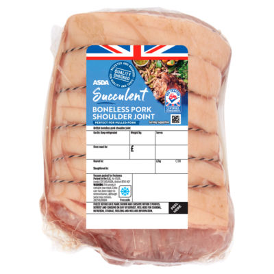 ASDA Succulent Boneless Pork Shoulder Joint (Typically 2.1kg)