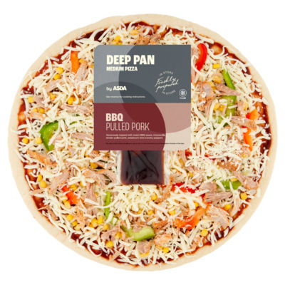ASDA BBQ Pork Medium Deep Pan Pizza 475g