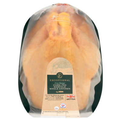 Exceptional by ASDA Free Range Corn-Fed Norfolk Whole Chicken