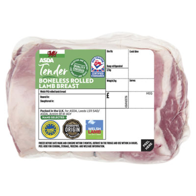 ASDA Tender Welsh Boneless Rolled Lamb Breast