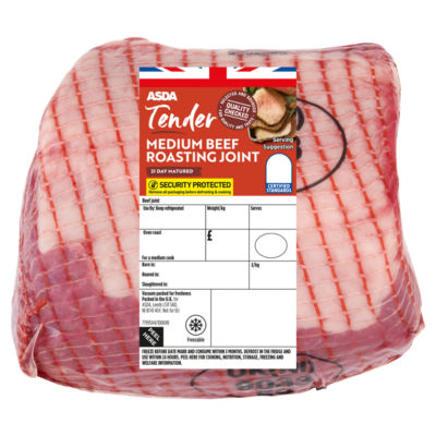 ASDA Medium Beef Roasting Joint (Typically 1.kg)