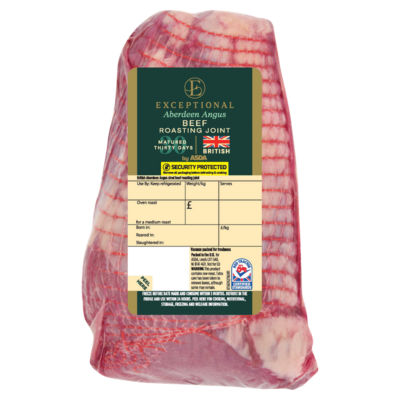 Exceptional by ASDA British Beef Roasting Joint (Typically 1.4kg)