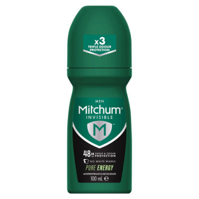 Mitchum Invisible Men 48HR Protection Pure Energy Anti-Perspirant & Deodorant 100ml