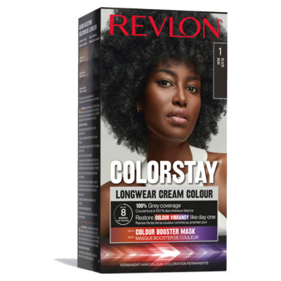 REVLON ColorStay 1 Black Longwear Cream Colour Permanent Hair Colour