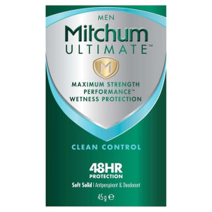 Mitchum Ultimate Men 48HR Protection Soft Solid Clean Control Antiperspirant & Deodorant 45g
