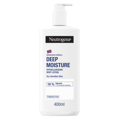Neutrogena Deep Moisture Hypoallergenic Body Lotion Moisturiser 400ml