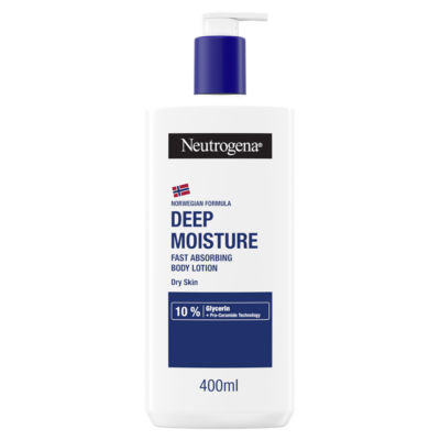 Neutrogena Deep Moisture Fast-Absorbing Body Lotion Moisturiser 400ml
