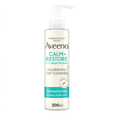 Aveeno Face Calm & Restore Nourishing Oat Face Wash Cleanser 200Ml