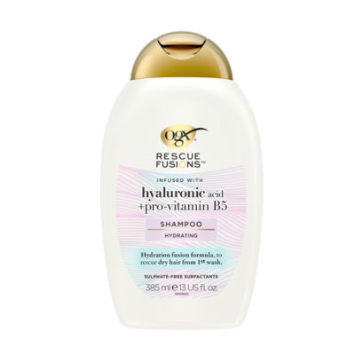 OGX Rescue Fusions Hyaluronic Acid +Pro-Vitamin B5 Shampoo 385ml