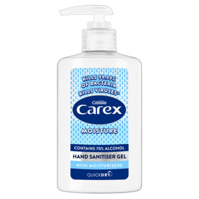 Carex Anti-bacterial Hand Sanitiser Gel Moisture