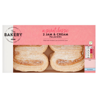The BAKERY at ASDA 2 Jam & Cream Palmiers