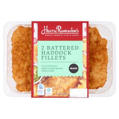 Harry Ramsden's 2 Battered Haddock Fillets 350g - ASDA Groceries