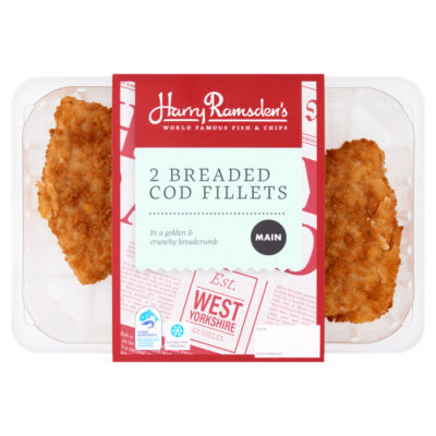 Harry Ramsdens 2 Breaded Cod Fillets 350g