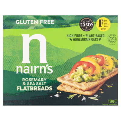 Nairn's Rosemary & Sea Salt Flatbreads 150G