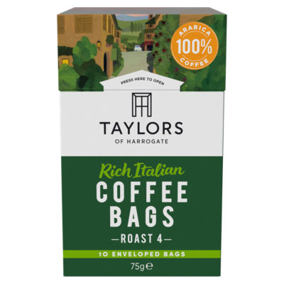 Taylors of Harrogate Italian Coffee Bags 10'S 75G