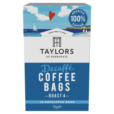 Taylors Of Harrogate 10 Decaffé Enveloped Coffee Bags 75G