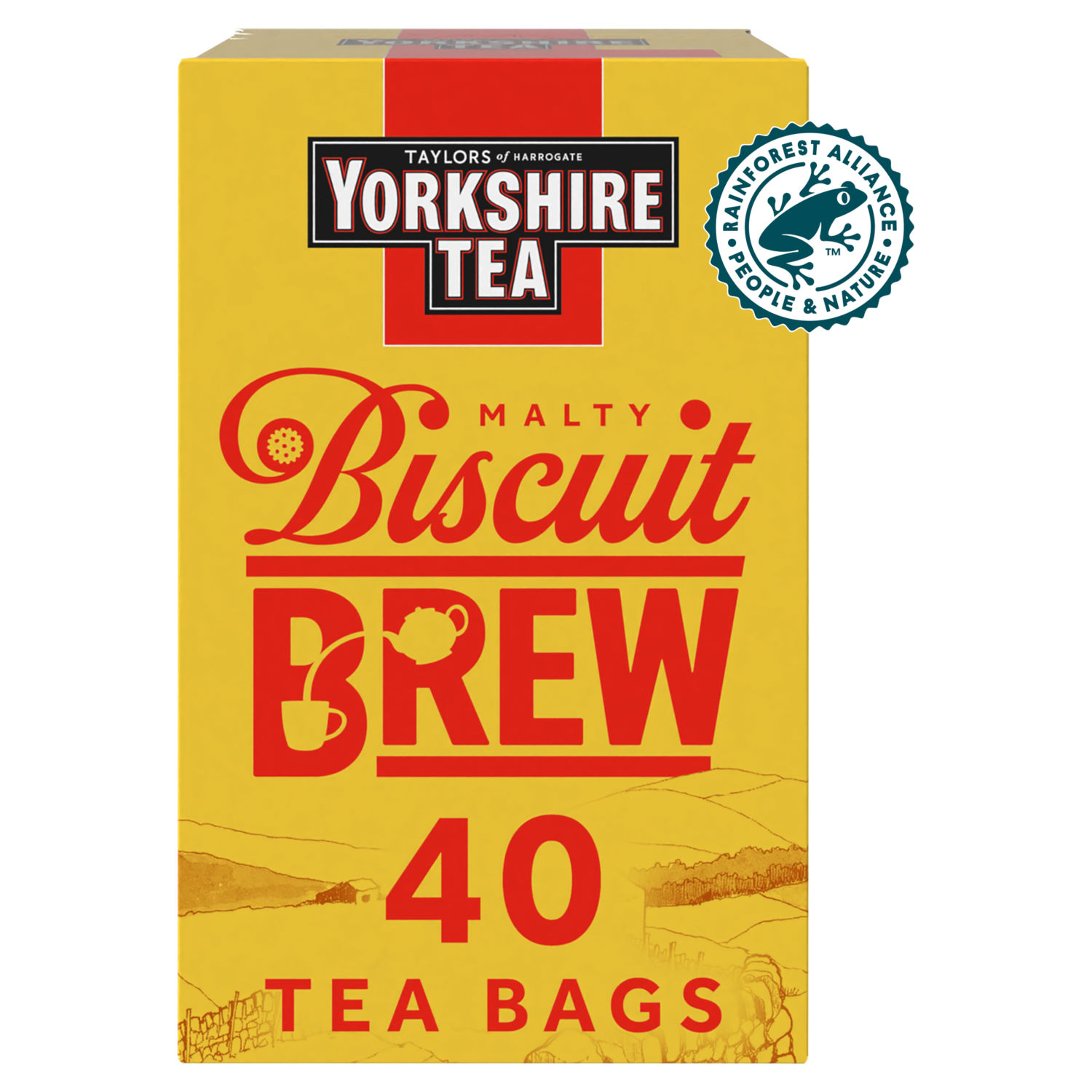 Taylors of Harrogate Yorkshire Tea Malty Biscuit Brew Tea Bags 40ct 112g