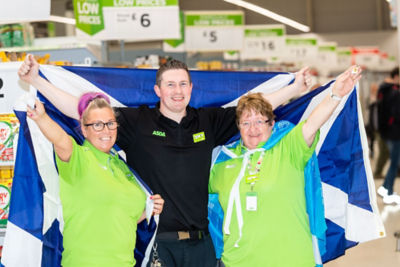 Colleagues at Asda Govan are supporting Scotland at the Women's World Cup