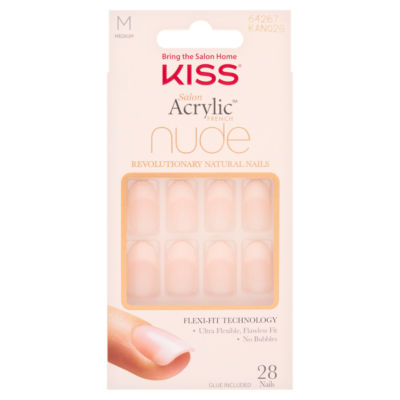 Kiss 28 Medium Nude Nails