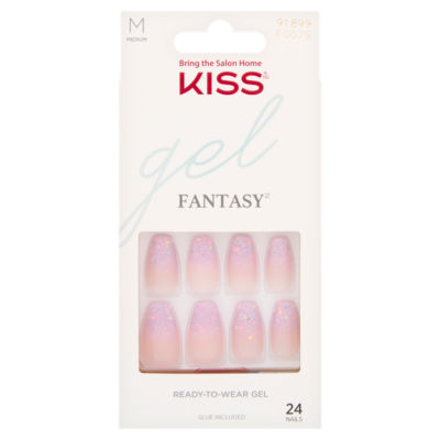 Kiss Gel Fantasy 28 Medium Nails
