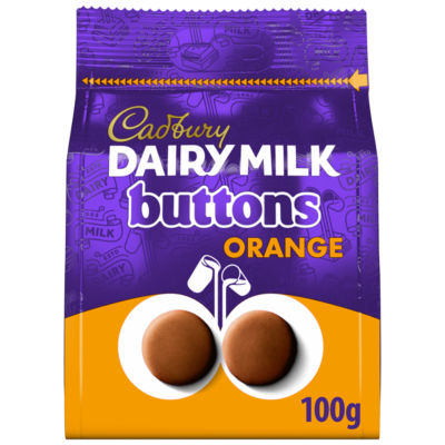Cadbury Dairy Milk Chocolate Orange Buttons 100G