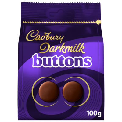 Cadbury Dark Milk Chocolate Buttons Bag 100G