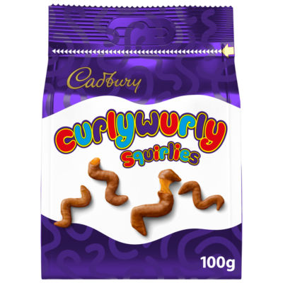 Cadbury Curly Wurly Squirlies Chocolate Bag 100g