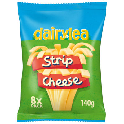 Dairylea Strip Cheese Cheese Snack 8 Pack Multipack (8 X 17.5G) 140 G