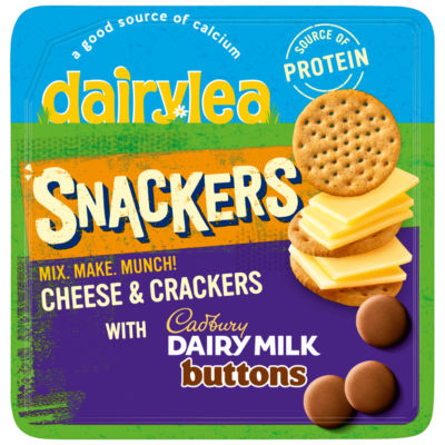 Dairylea Snackers Cheese & Crackers With Cadbury's Dairy Milk Buttons 57.5g